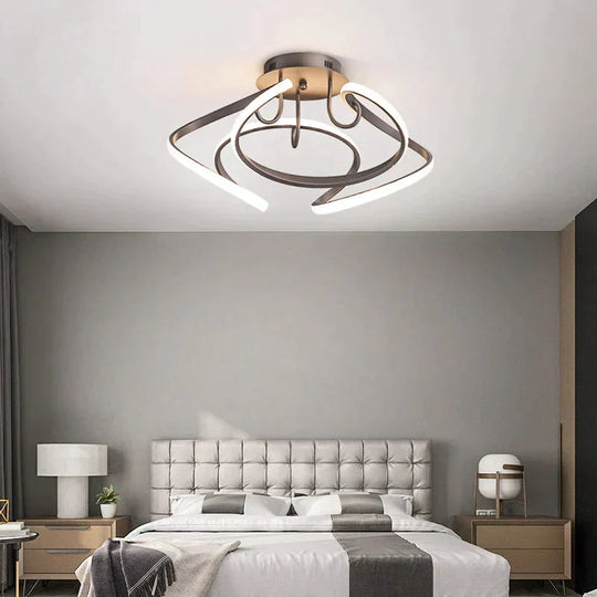 New Modern Simple Led Bedroom Ceiling Lamp