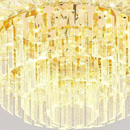 Romantic Round Crystal Master Bedroom Living Room Ceiling Lamp