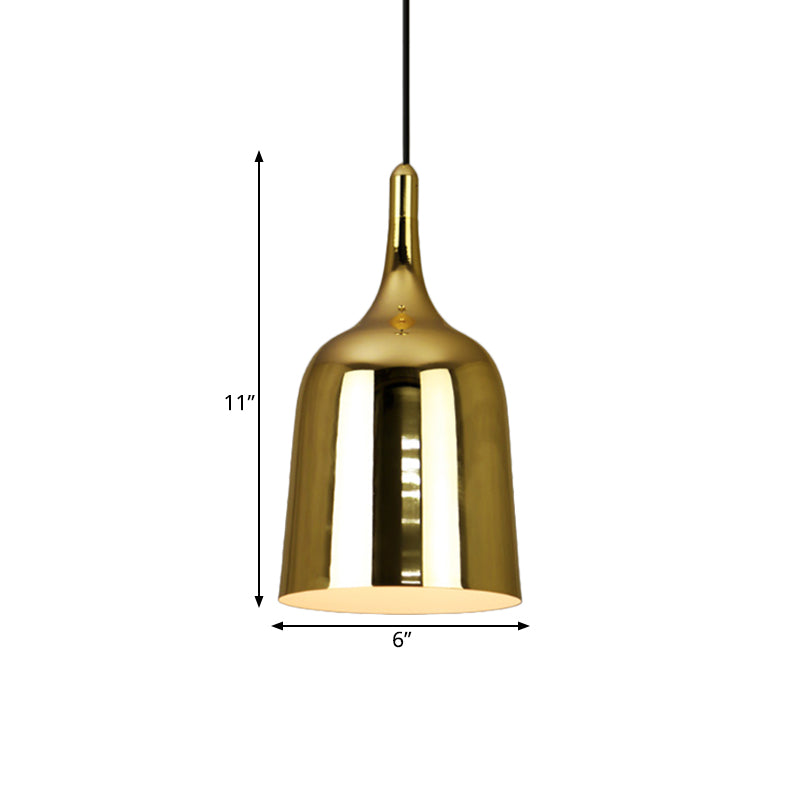 Industrial Style Hanging Light with Gold Finish - Perfect for Living Room and Bedroom