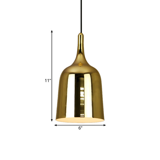 Industrial Style Hanging Light with Gold Finish - Perfect for Living Room and Bedroom