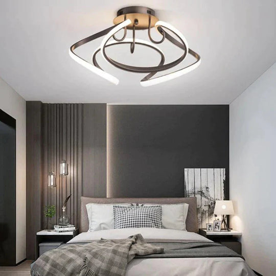 New Modern Simple Led Bedroom Ceiling Lamp