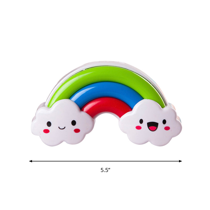 Rainbow Small Nightlight For Baby Room - Red-Green Cartoon Led Wall Lamp