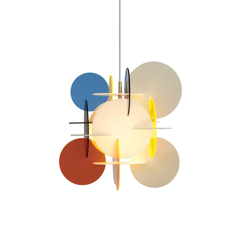 Modern Acrylic Circle Pendant Lamp - Single Head Suspension Lighting For Restaurants