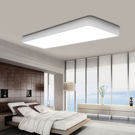 23.5" Wide Metal LED Ceiling Lamp with Acrylic Diffuser - Flush Mount