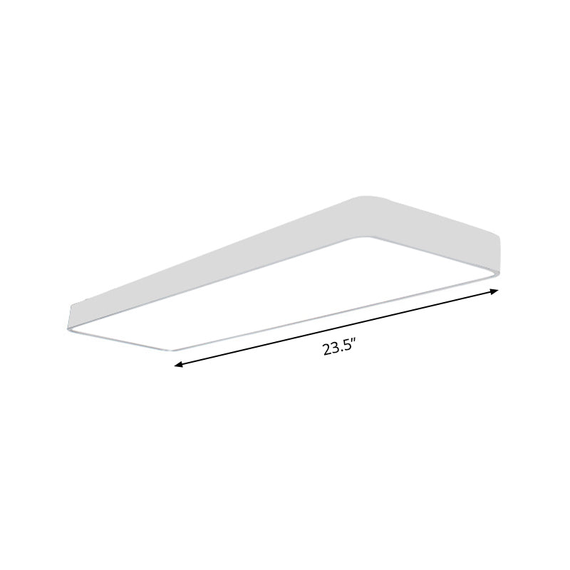 23.5" Wide Metal LED Ceiling Lamp with Acrylic Diffuser - Flush Mount