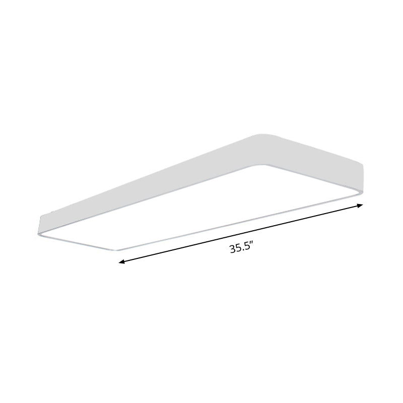 23.5" Wide Metal LED Ceiling Lamp with Acrylic Diffuser - Flush Mount