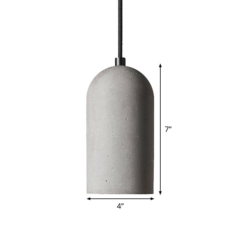 Aurora - Grey Cement Down Lighting Pendant Ceiling Light