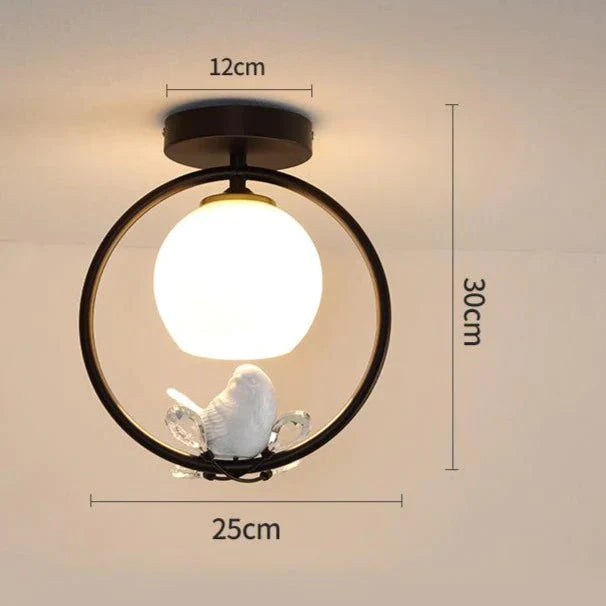 Northern Europe LED Corridor Bird Ceiling Lamp