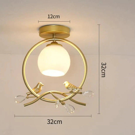 Northern Europe LED Corridor Bird Ceiling Lamp