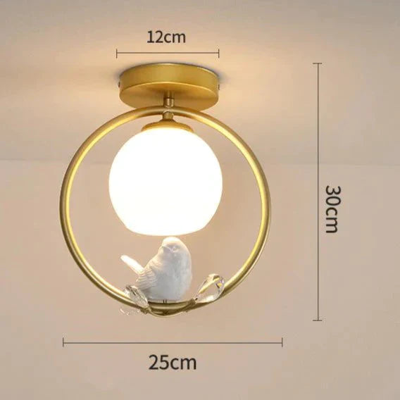 Northern Europe LED Corridor Bird Ceiling Lamp