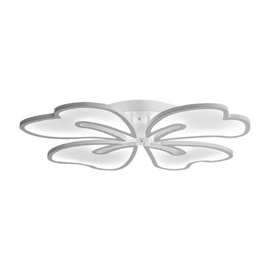 Modern Acrylic Blossom Semi Flush Mount Ceiling Light Fixture with LED Lights (3/4/5 Options) in Warm, White, or Natural Light