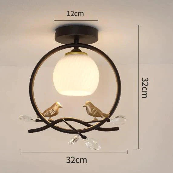 Northern Europe LED Corridor Bird Ceiling Lamp