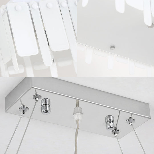 Adjustable Acrylic Led Island Pendant Light With Hanging Cord