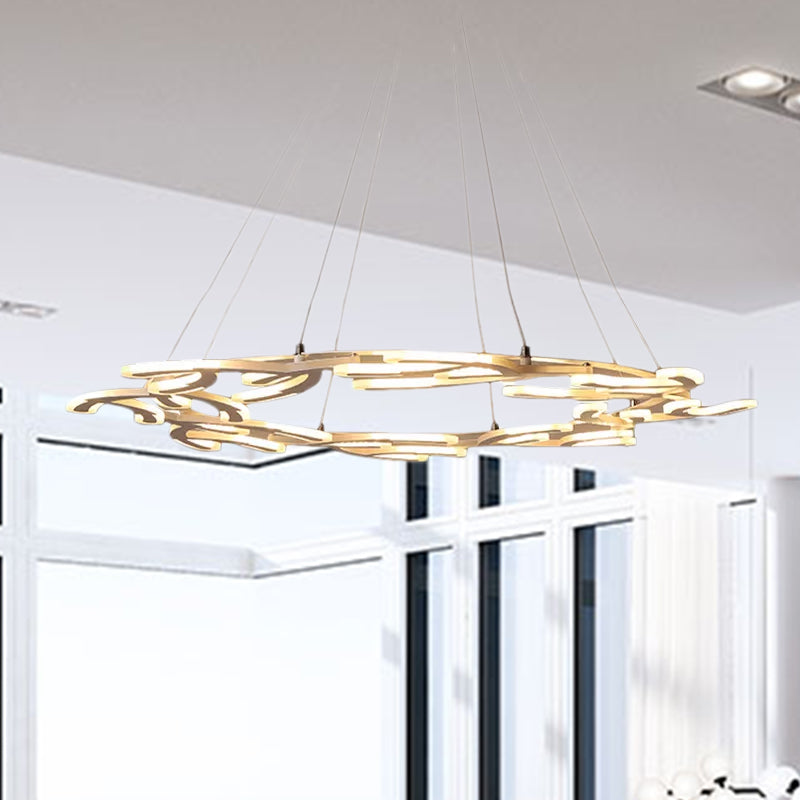 29.5/37.5/45 Acrylic Branch Led Chandelier Pendant Ceiling Light