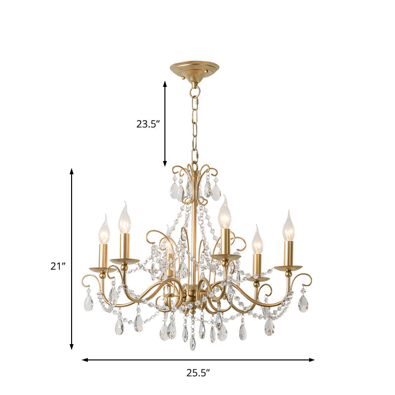 Suspension moderne en perles de cristal avec finition champagne - 3/6 lumières - Plafonnier suspendu"

 Ce titre révisé est plus court et plus concis tout en transmettant tous les mots-clés importants à des fins de référencement.