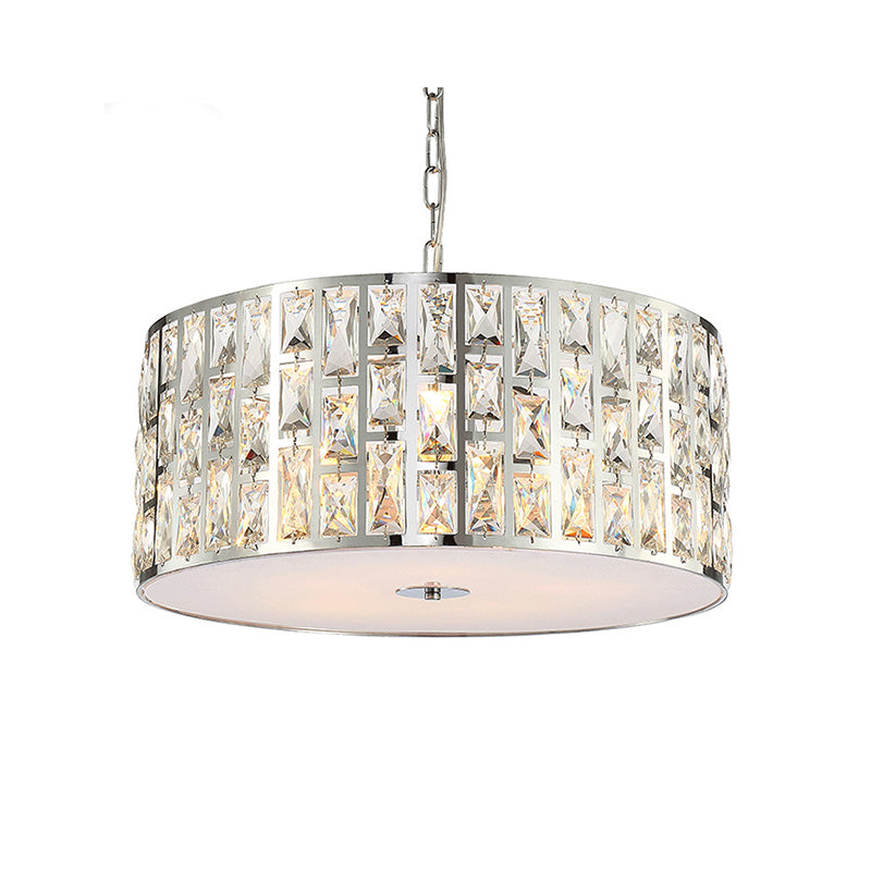 Simplicity Chrome Crystal 5-Light Chandelier With Diffuser