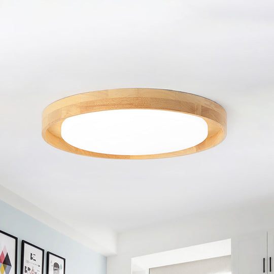 15"/19" Acrylic Round Flush LED Ceiling Lamp with Modern Design, Warm/White Light