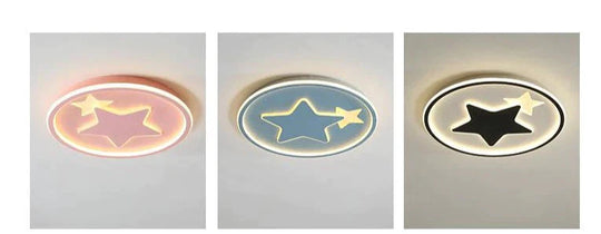 Modern Bedroom Star Round Ceiling Lamp