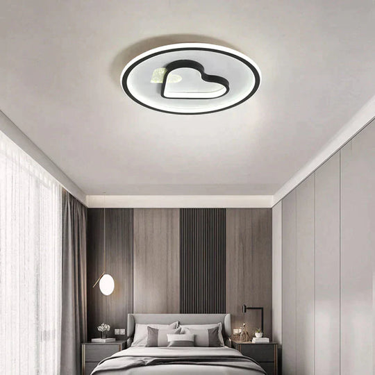 Modern Minimalist Bedroom Love Led Ceiling Lamp