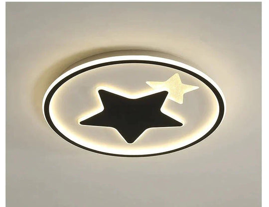 Modern Bedroom Star Round Ceiling Lamp