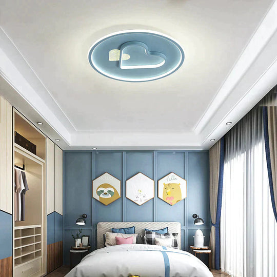 Modern Minimalist Bedroom Love Led Ceiling Lamp