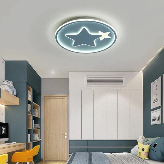 Modern Bedroom Star Round Ceiling Lamp