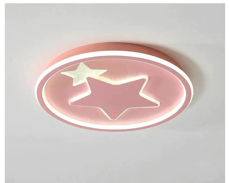 Modern Bedroom Star Round Ceiling Lamp