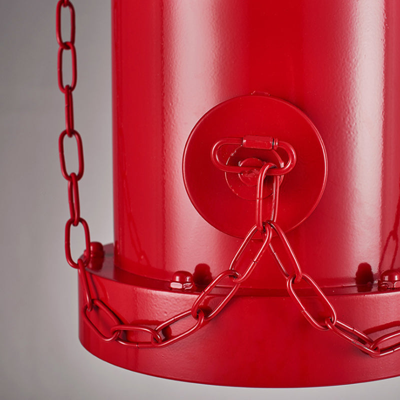 Metallic Fire Hydrant Hanging Light: Creative 1-Light Suspension For Restaurant Bar