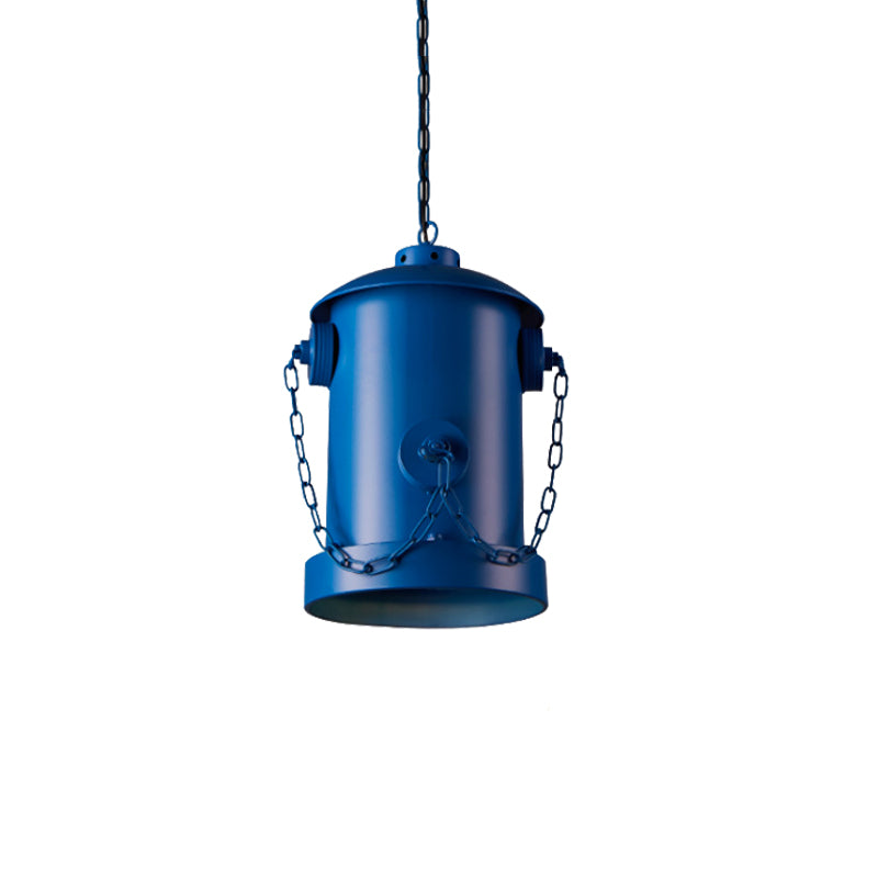 Metallic Fire Hydrant Hanging Light: Creative 1-Light Suspension For Restaurant Bar