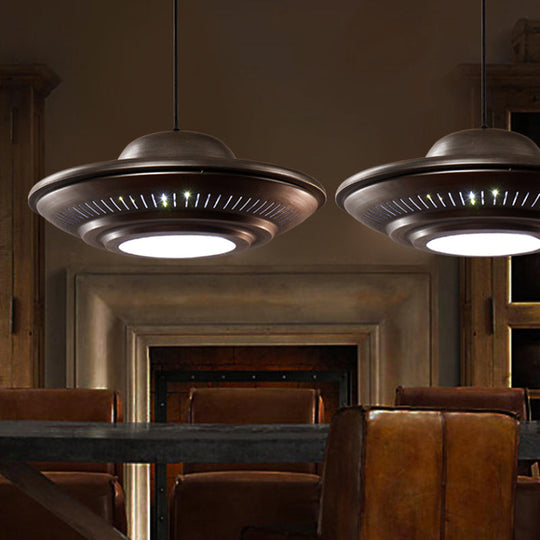 Vintage Metal Ufo Pendant Light For Stylish Restaurant Dining Room Suspension