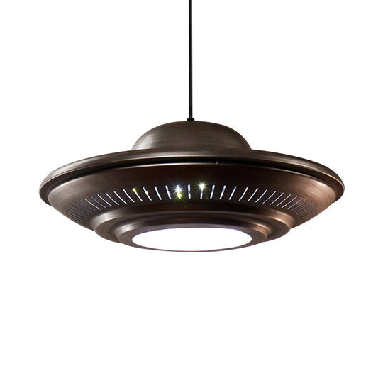 Vintage Metal Ufo Pendant Light For Stylish Restaurant Dining Room Suspension