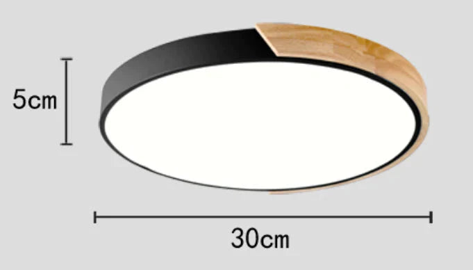 Colorful Nordic Wood led Ceiling Lights