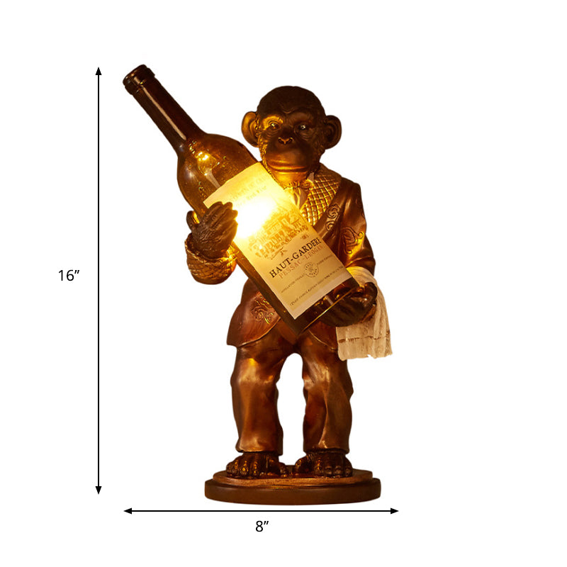 Industrial Monkey Table Lamp: One-Light Desk Light For Restaurants Cafes And Childrens Bedrooms