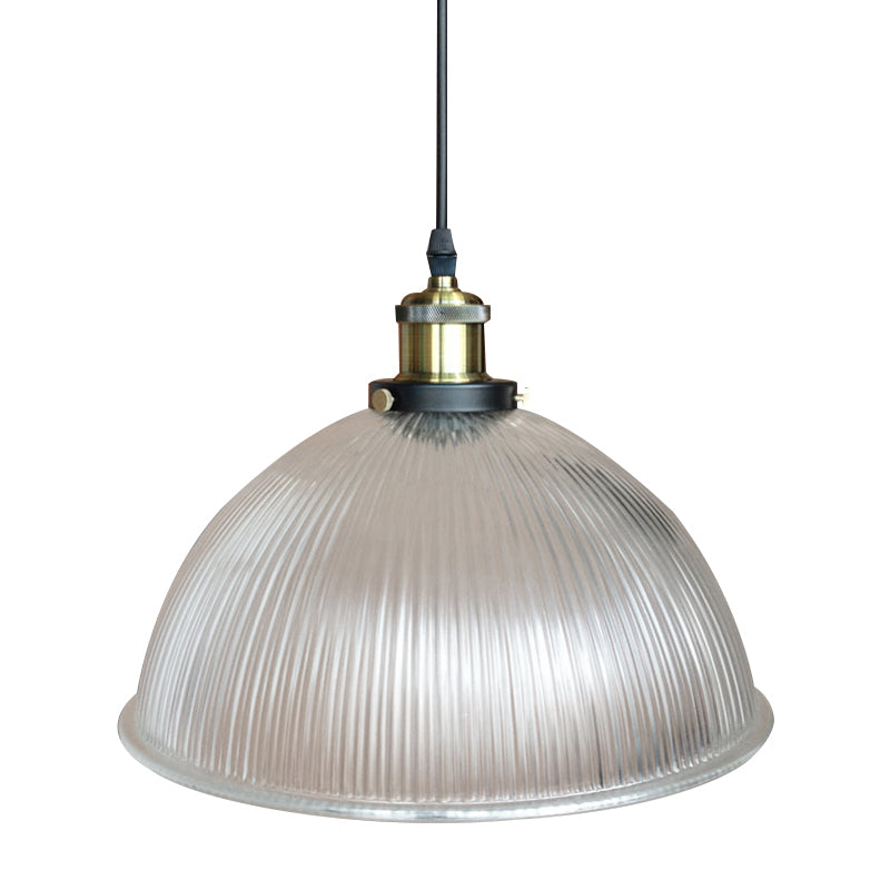 Industrial Dome Prismatic Glass Pendant Ceiling Light - Add A Stylish Touch To Your Living Room