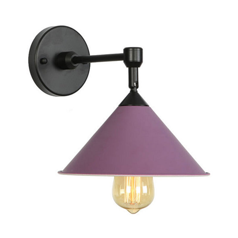 Modern Industrial Bathroom Wall Sconce Lamp - Black/Gray Metallic Finish