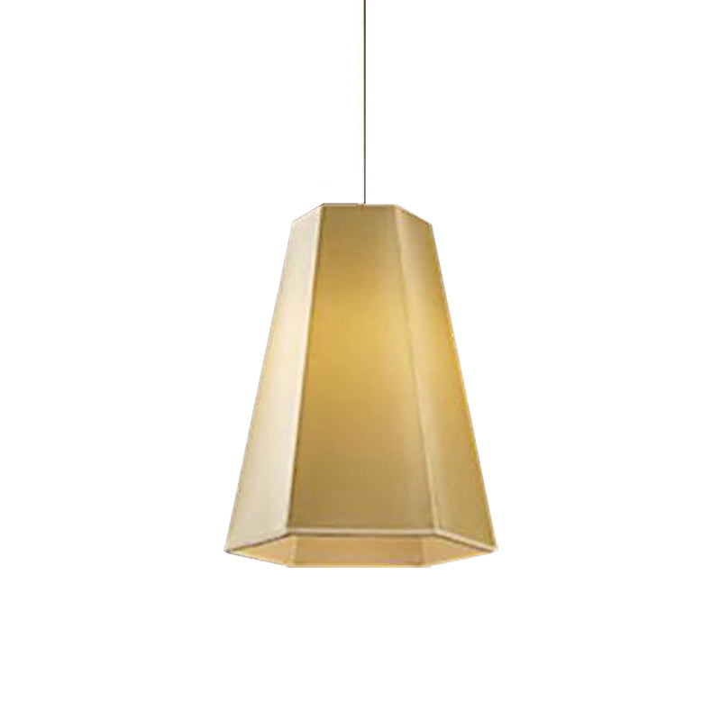 Tapered Fabric Hanging Light - Industrial Style Ceiling Pendant Fixture