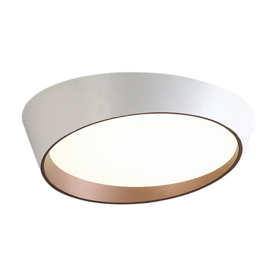 Nordic Led Round Ceiling Light Fixture - Acrylic Flush Mount Lamp For Bedroom In White/Grey/Green