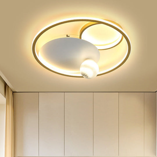 Luminaire encastré à LED doré pour chambre à coucher - Simplicité et style