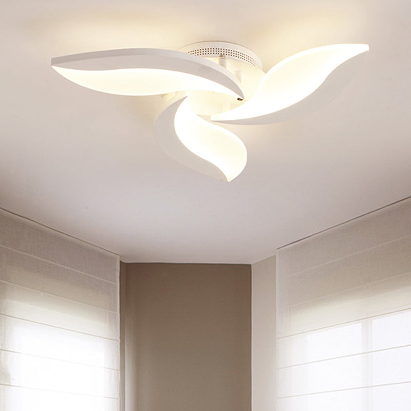 Contemporary Acrylic Flower Flush Mount Light: Led Ceiling Lighting Fixture With 3/5/9 Lights In