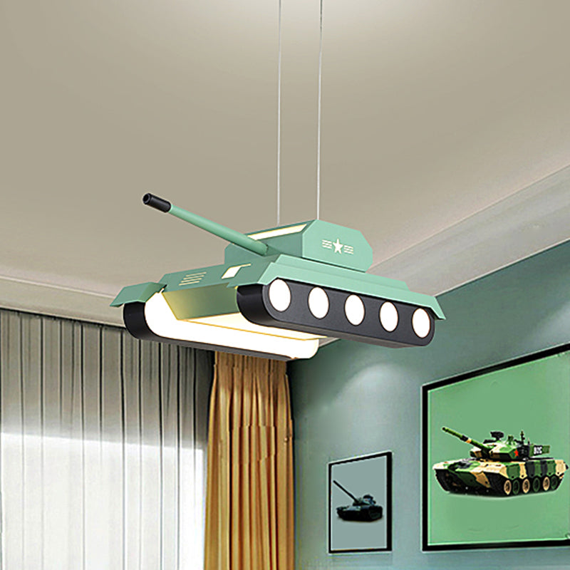 Colorful Tank Pendant Led Chandelier Light For Boys Bedroom