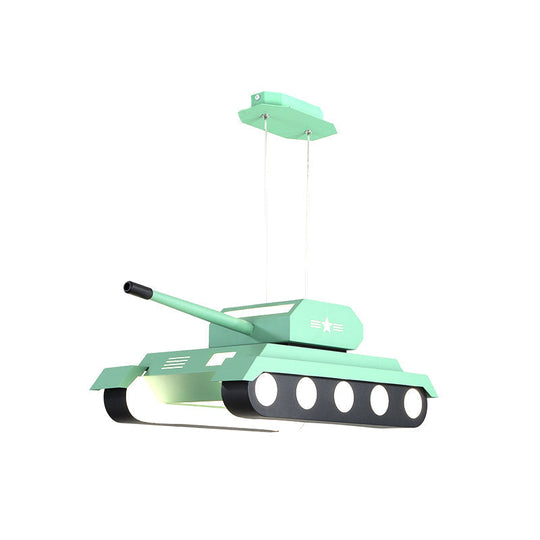 Colorful Tank Pendant Led Chandelier Light For Boys Bedroom