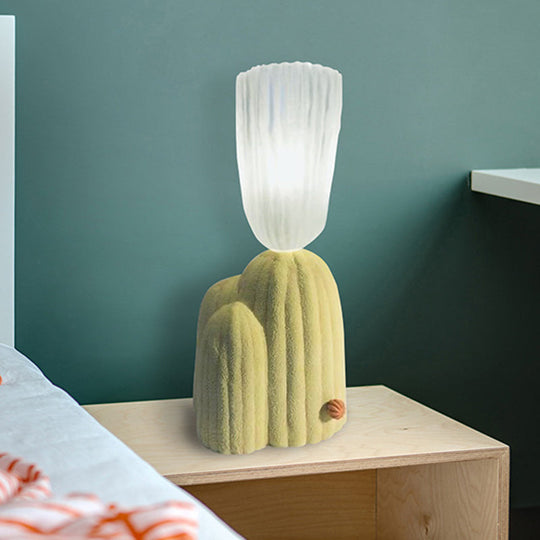 Nordic Clear Glass Led Cactus Nightstand Lamp - White/Green
Note: Since Seo Is Important It