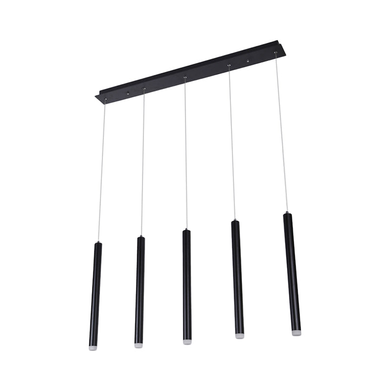 Daisy - Black Pipe Pendant Lighting - Modern 5/16 Lights Metal Cluster Pendant