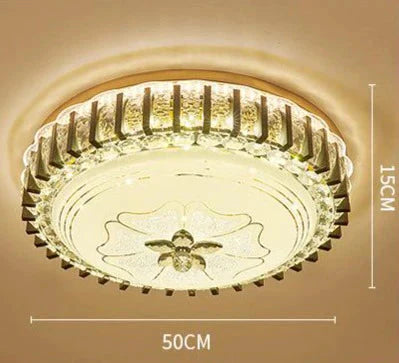 Black Luxury Crystal Bedroom Ceiling Lamp