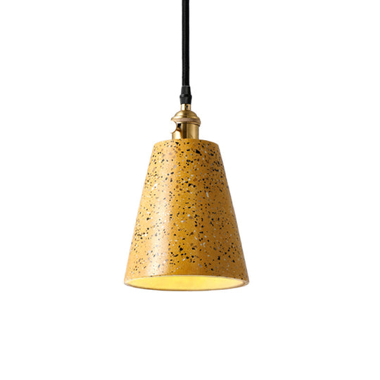 Alfa - Nordic Cone Pendant Lighting In Style Cement 1 Light Black/Grey/White Hanging