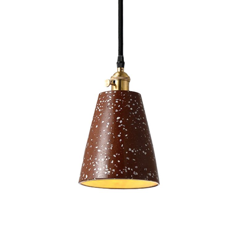 Alfa - Nordic Cone Pendant Lighting in Nordic Style Cement 1 Light Black/Grey/White Hanging Light