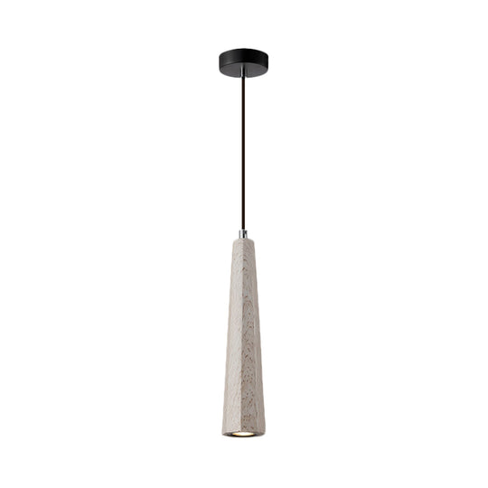 Alshain - Nordic Nordic 1 Light Pendant Lighting with Concrete Shade Black/Grey/Brown Tapered Hanging Ceiling Light