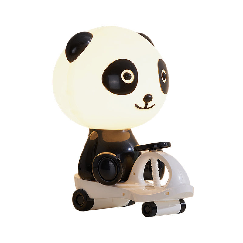 Kids Bedroom Cartoon Night Table Lamp Pig Frog Panda Reading Book Light (Black/Pink/Green)