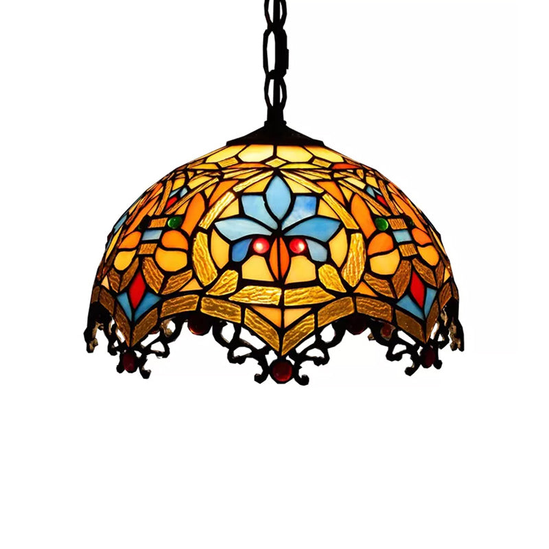 Stained Glass Victorian Hanging Lights for Dining Table and Ceiling