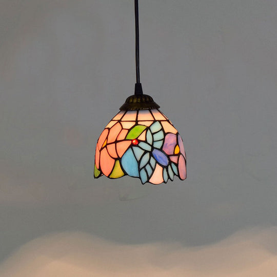 Serenity - Tiffany Dragonfly Ceiling Pendant Lamp - Stunning Stained Glass Dining